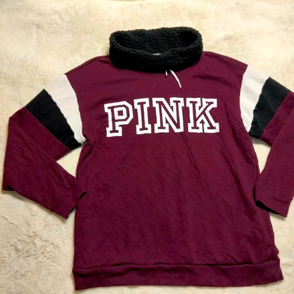 PINK Victoria's Secret Sweaters - Victoria's Secret PINK fleece cowl neck sweatshirt
